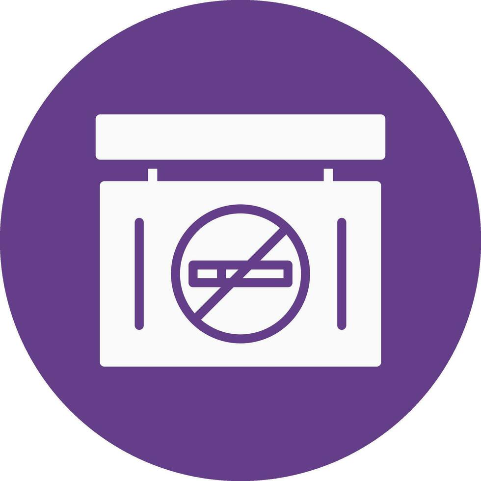 No Smoke Creative Icon Design vector