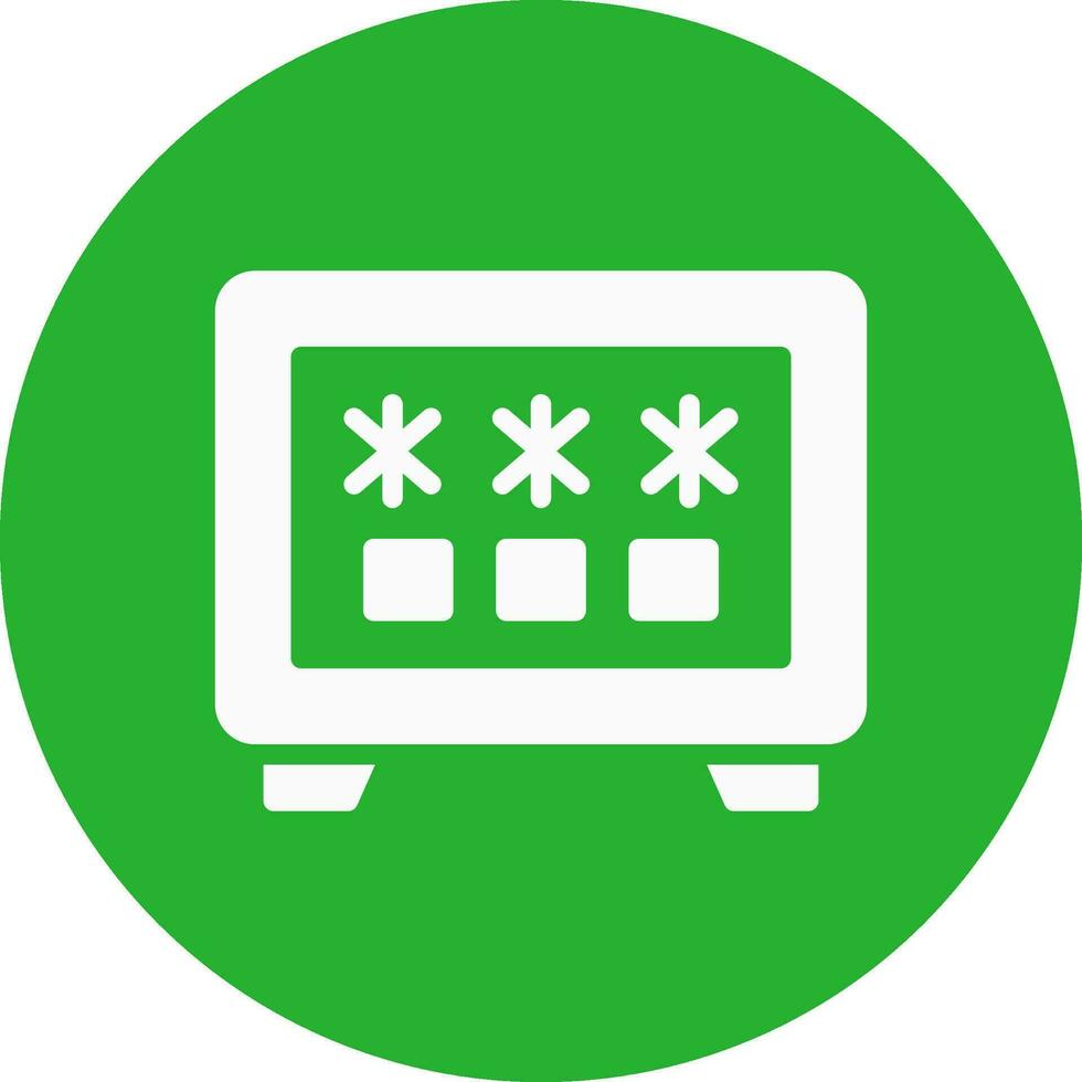 Safe Box Creative Icon Design vector