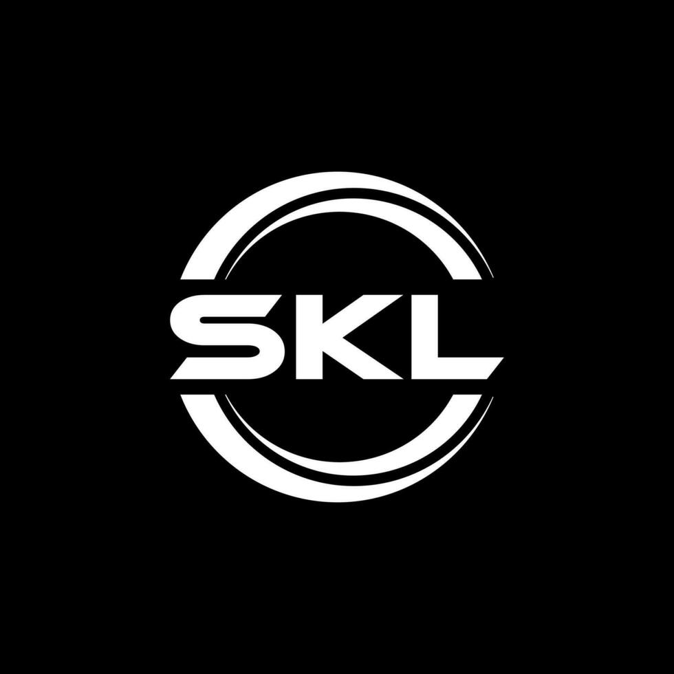 skl letra logo diseño, inspiración para un único identidad. moderno elegancia y creativo diseño. filigrana tu éxito con el sorprendentes esta logo. vector