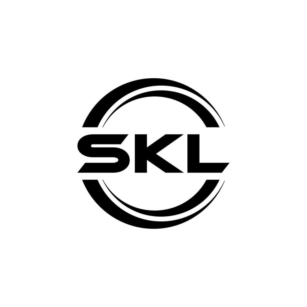 skl letra logo diseño, inspiración para un único identidad. moderno elegancia y creativo diseño. filigrana tu éxito con el sorprendentes esta logo. vector