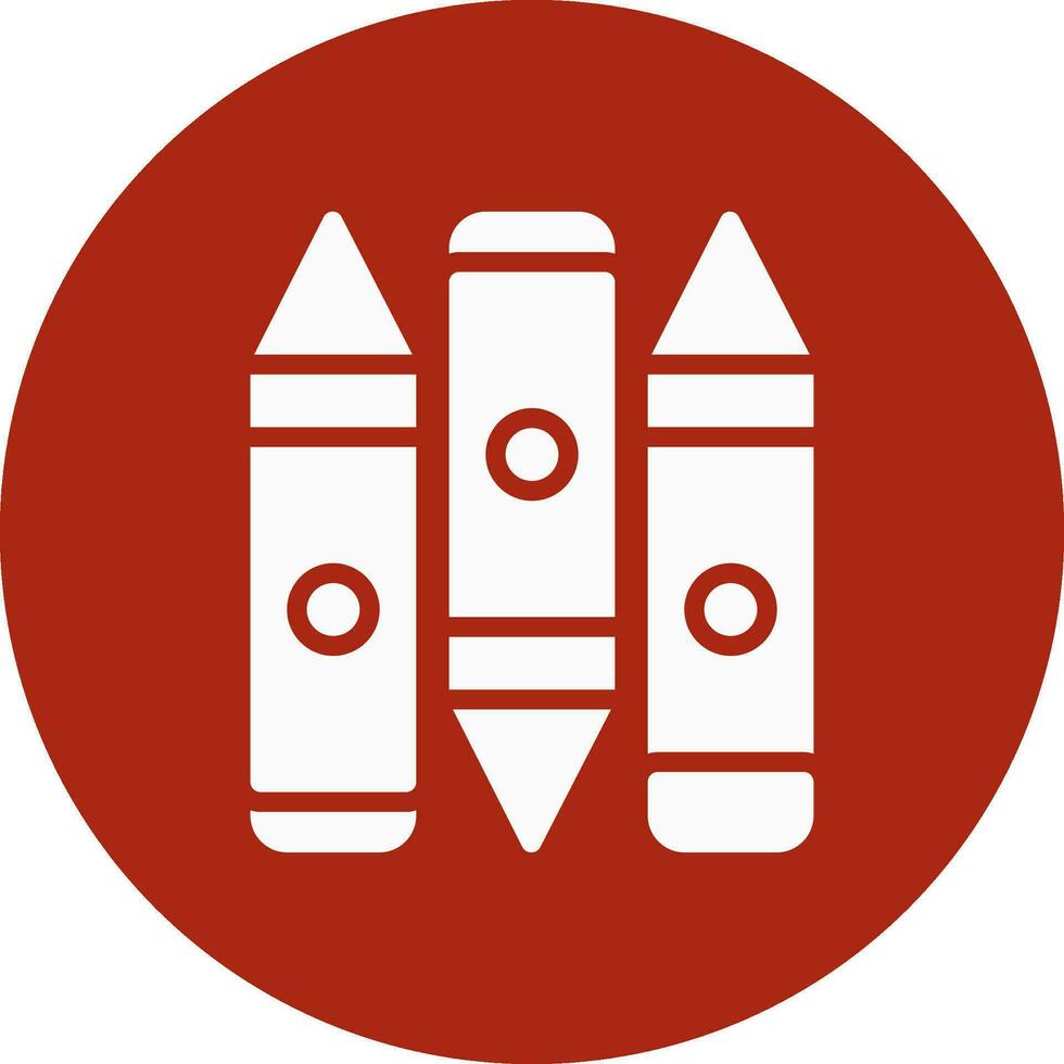Crayon Creative Icon Design vector