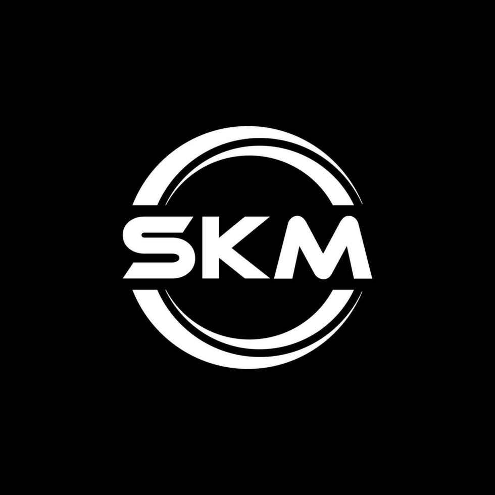 skm letra logo diseño, inspiración para un único identidad. moderno elegancia y creativo diseño. filigrana tu éxito con el sorprendentes esta logo. vector