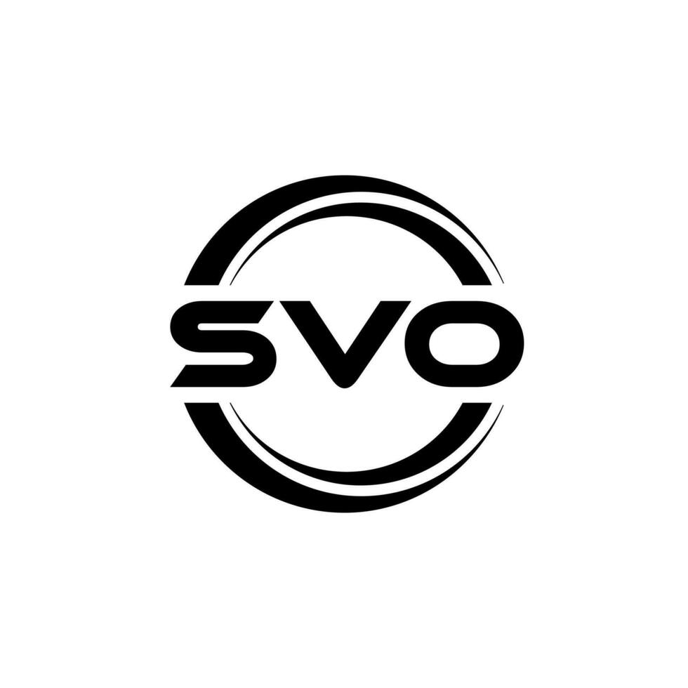 SVO Letter Logo Design, Inspiration for a Unique Identity. Modern Elegance and Creative Design. Watermark Your Success with the Striking this Logo. vector