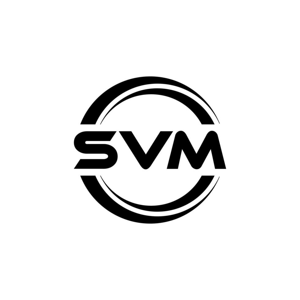 svm letra logo diseño, inspiración para un único identidad. moderno elegancia y creativo diseño. filigrana tu éxito con el sorprendentes esta logo. vector