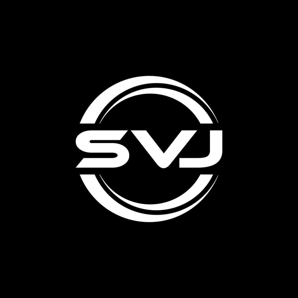 SVJ Letter Logo Design, Inspiration for a Unique Identity. Modern Elegance and Creative Design. Watermark Your Success with the Striking this Logo. vector