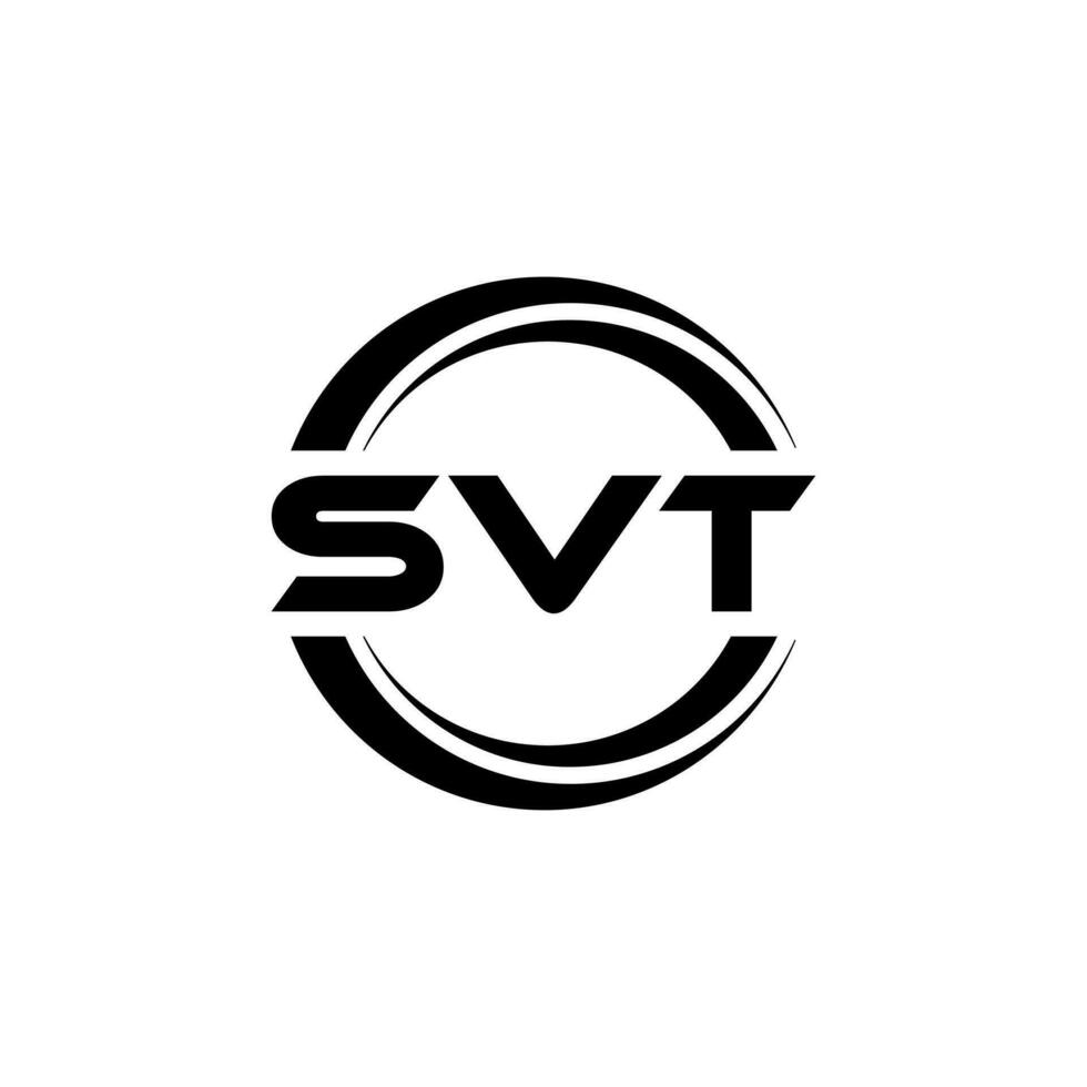 SVT Letter Logo Design, Inspiration for a Unique Identity. Modern Elegance and Creative Design. Watermark Your Success with the Striking this Logo. vector