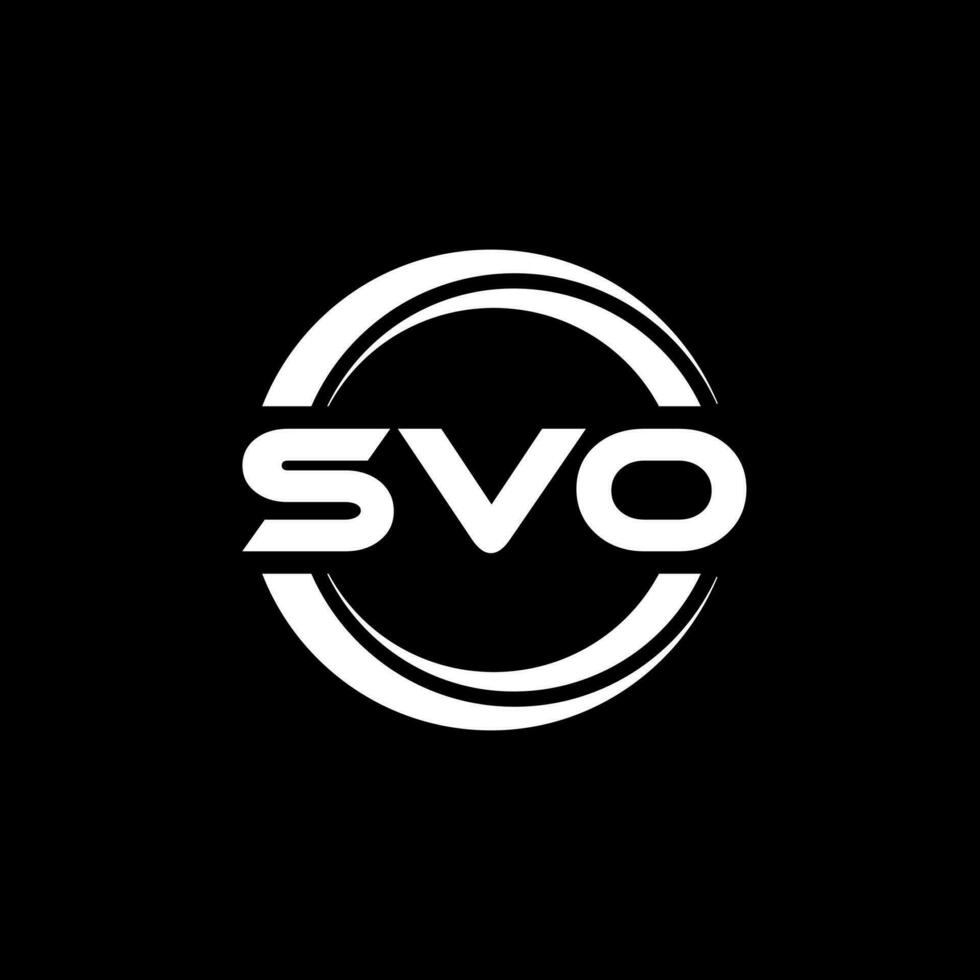 SVO Letter Logo Design, Inspiration for a Unique Identity. Modern Elegance and Creative Design. Watermark Your Success with the Striking this Logo. vector