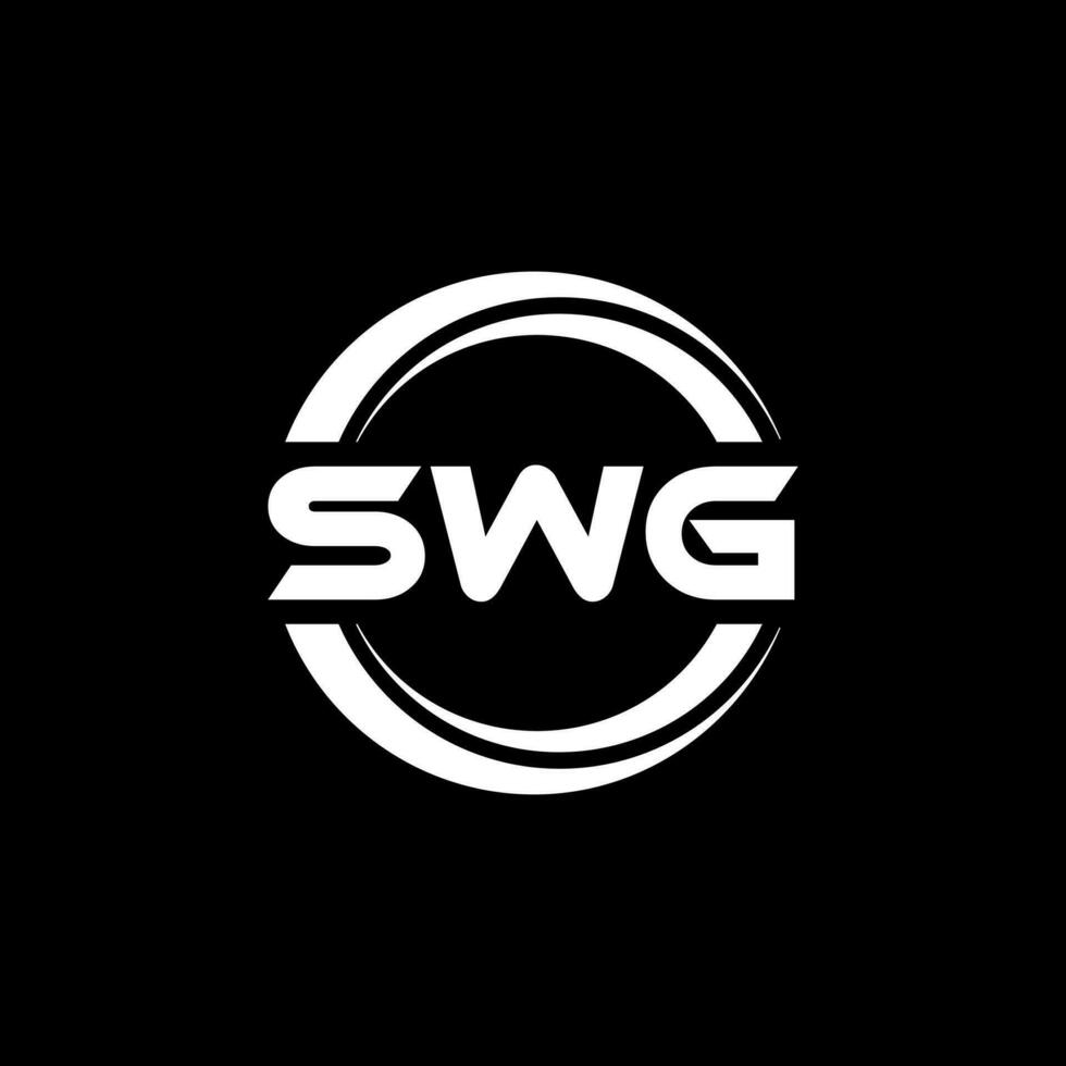 SWG Letter Logo Design, Inspiration for a Unique Identity. Modern Elegance and Creative Design. Watermark Your Success with the Striking this Logo. vector