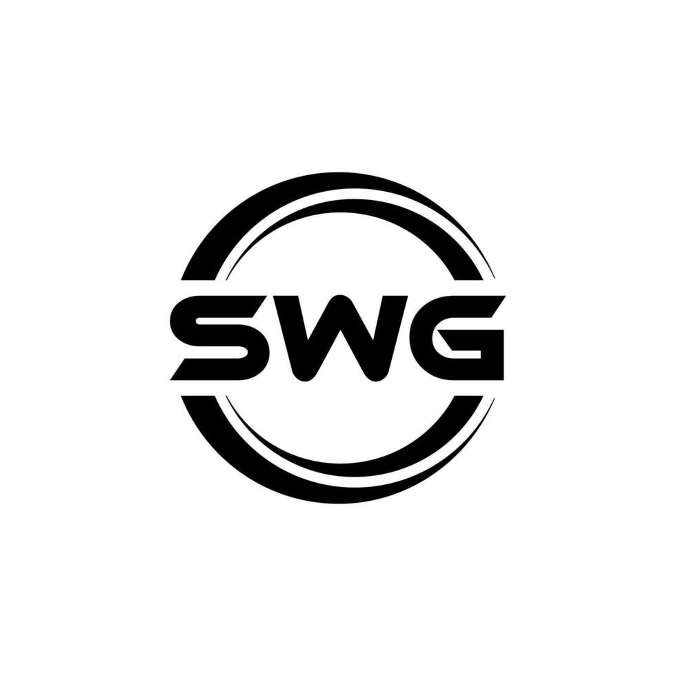 SWG Letter Logo Design, Inspiration for a Unique Identity. Modern Elegance and Creative Design. Watermark Your Success with the Striking this Logo. vector