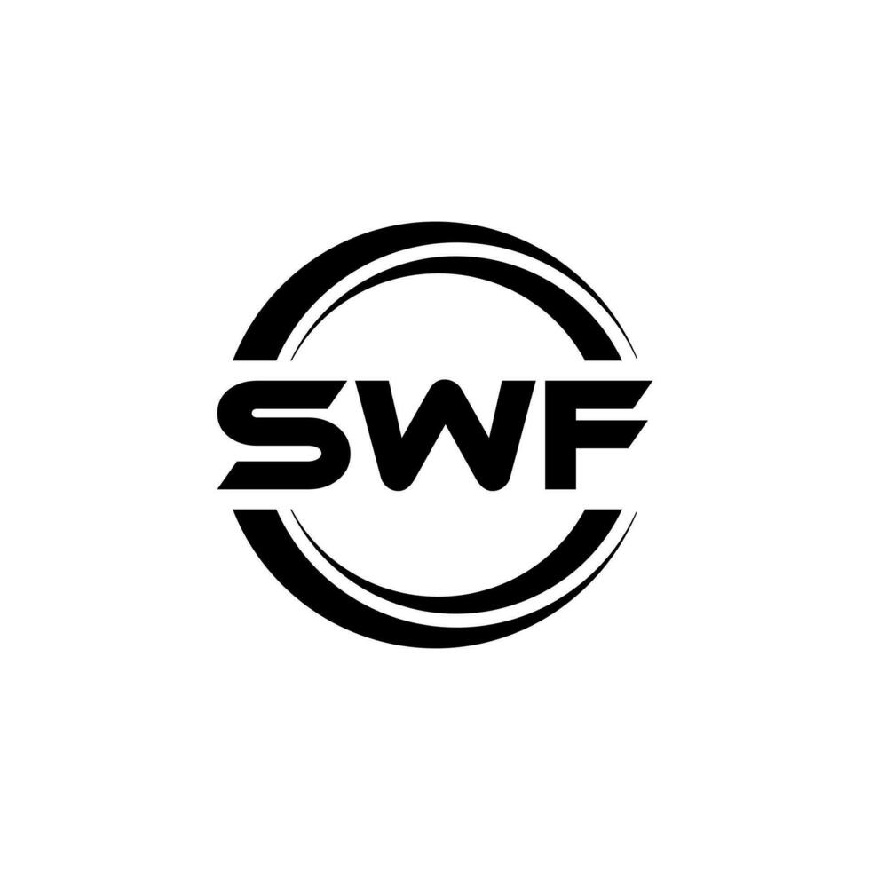 SWF Letter Logo Design, Inspiration for a Unique Identity. Modern Elegance and Creative Design. Watermark Your Success with the Striking this Logo. vector