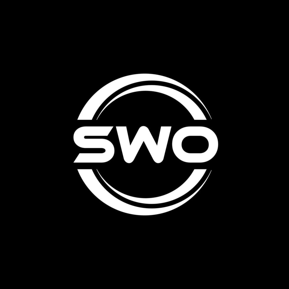 SWO Letter Logo Design, Inspiration for a Unique Identity. Modern Elegance and Creative Design. Watermark Your Success with the Striking this Logo. vector