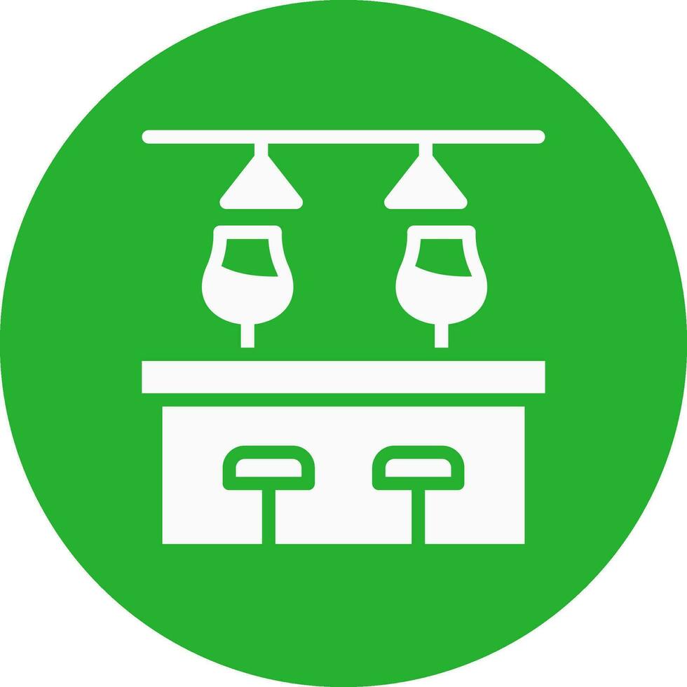 Bar Counter Creative Icon Design vector