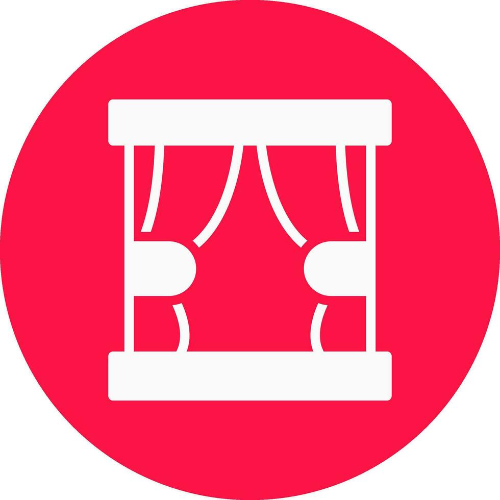 Curtain Creative Icon Design vector