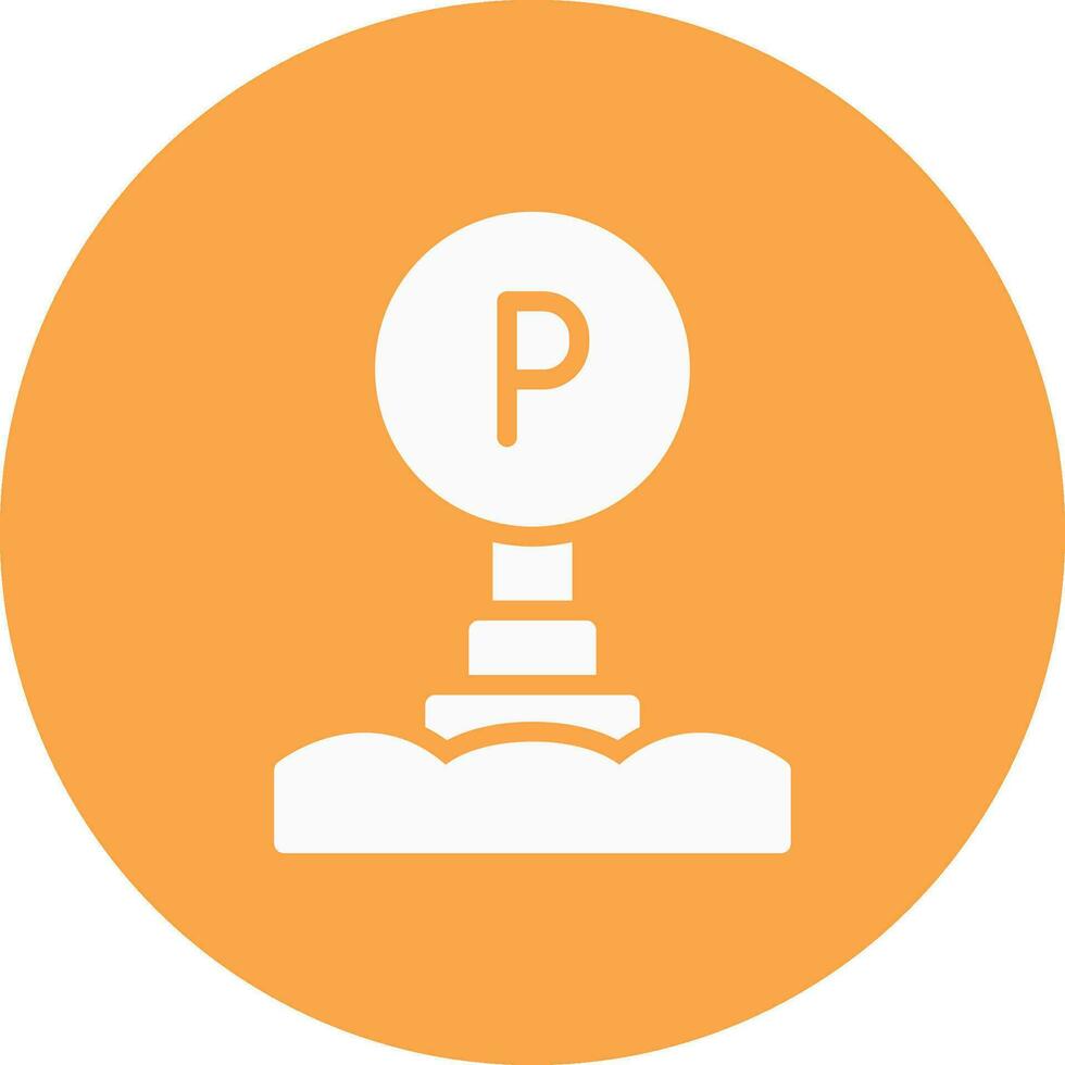 Parking Sign Creative Icon Design vector