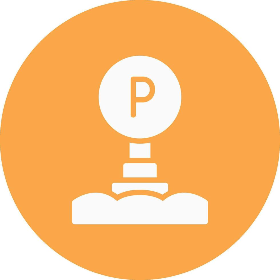 Parking Sign Creative Icon Design vector