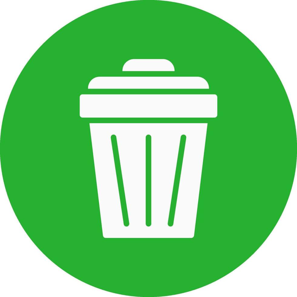 Trash Can Creative Icon Design vector