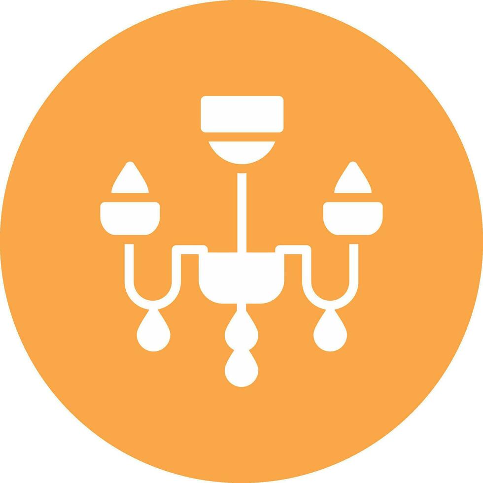 Chandelier Creative Icon Design vector