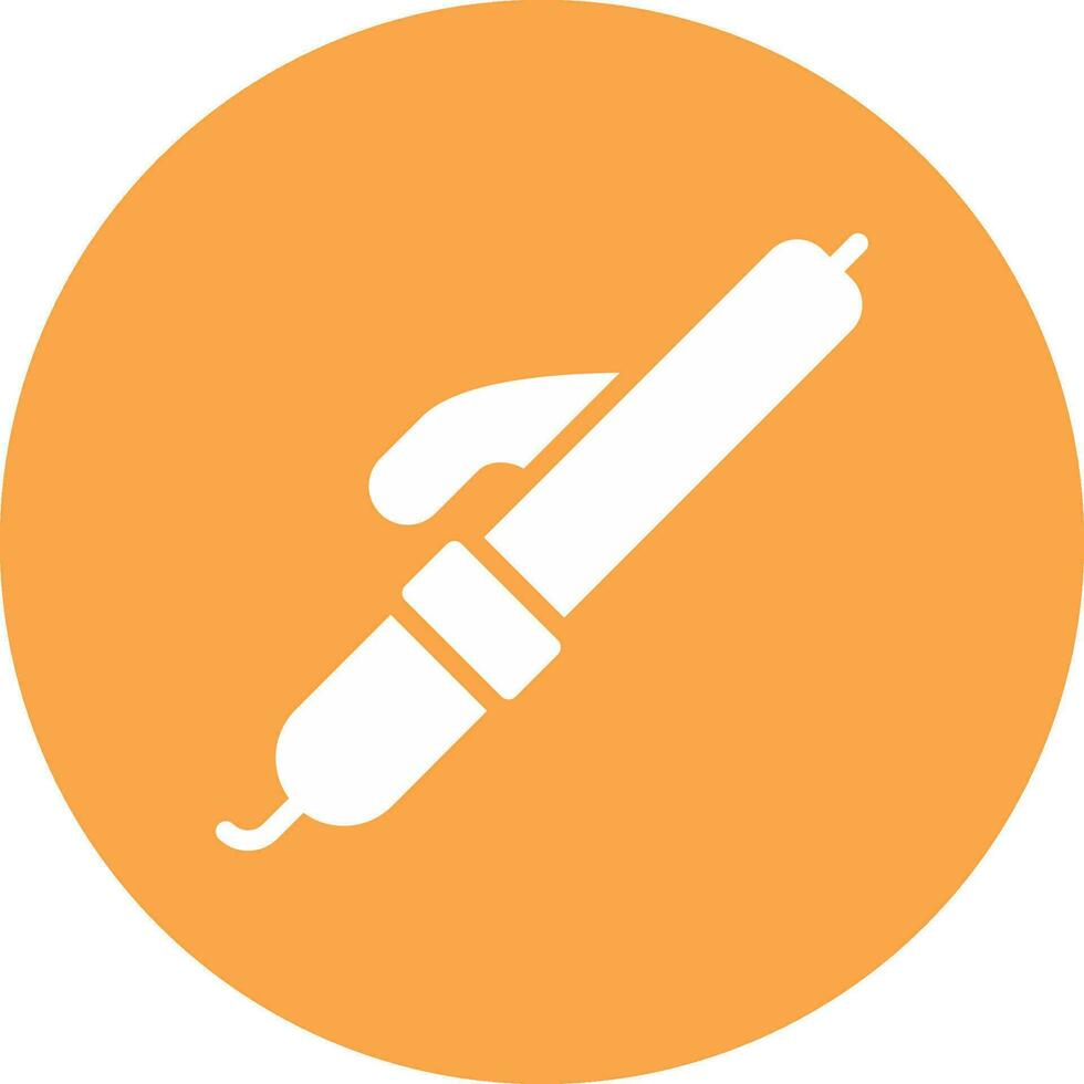 Curling Iron Creative Icon Design vector