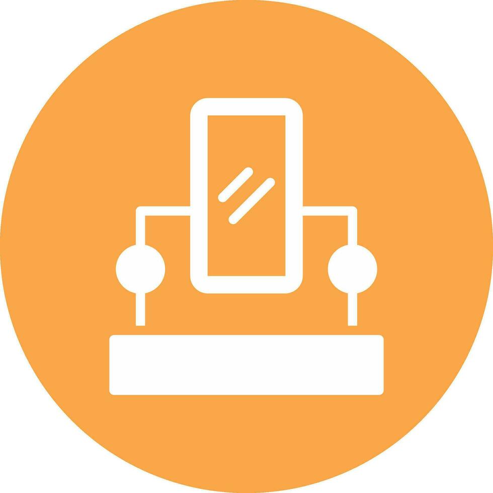Mirror Creative Icon Design vector