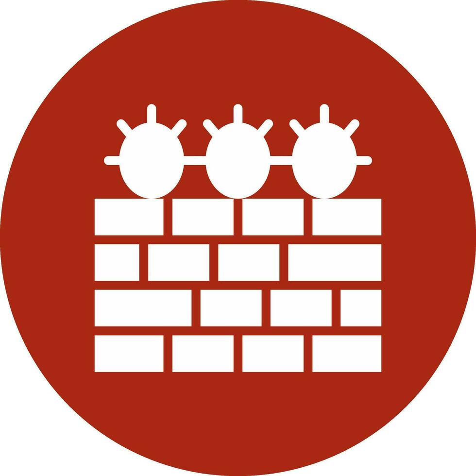 Barbed Wire Creative Icon Design vector