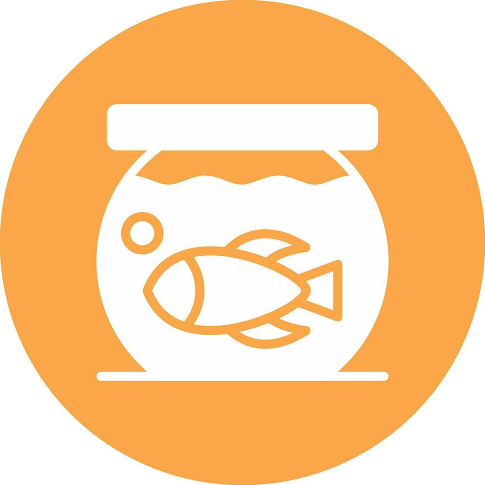 Fish Bowl Creative Icon Design vector