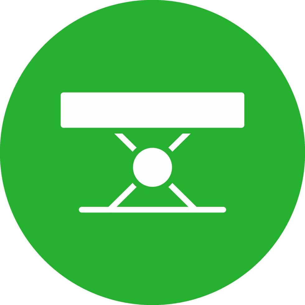 Folding Table Creative Icon Design vector