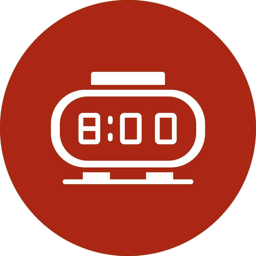 Digital Clock Creative Icon Design vector