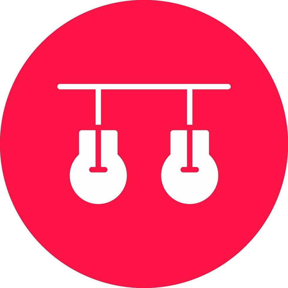 Ceiling Light Creative Icon Design vector
