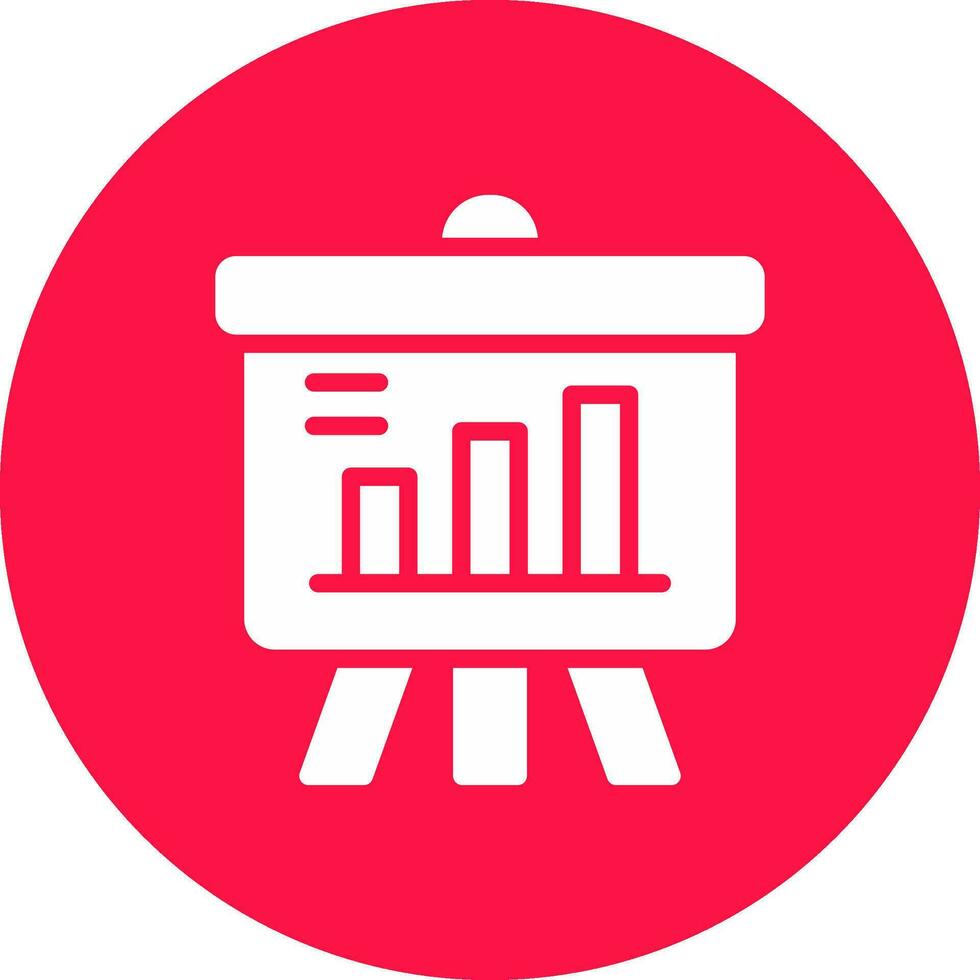 Projector Screen Creative Icon Design vector