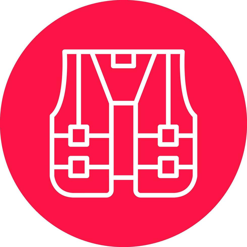 High Visibility Vest Creative Icon Design vector