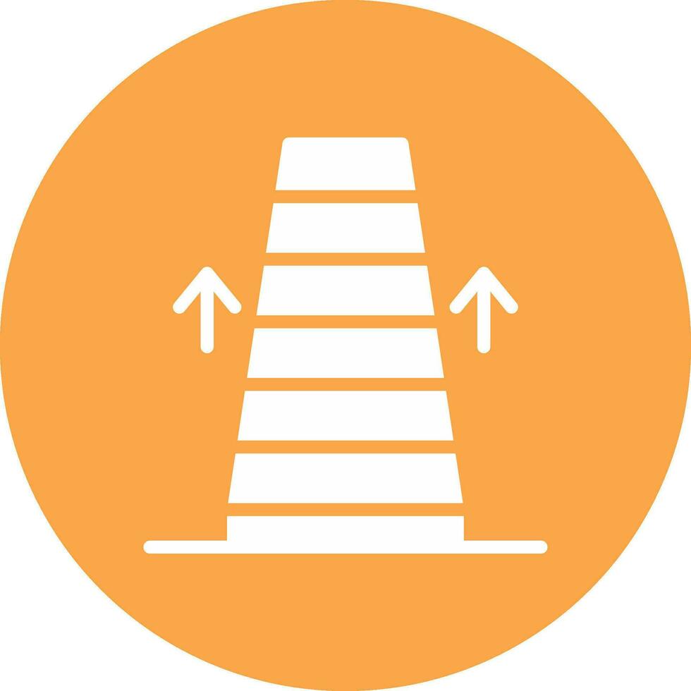 diseño de icono creativo de escalera mecánica vector