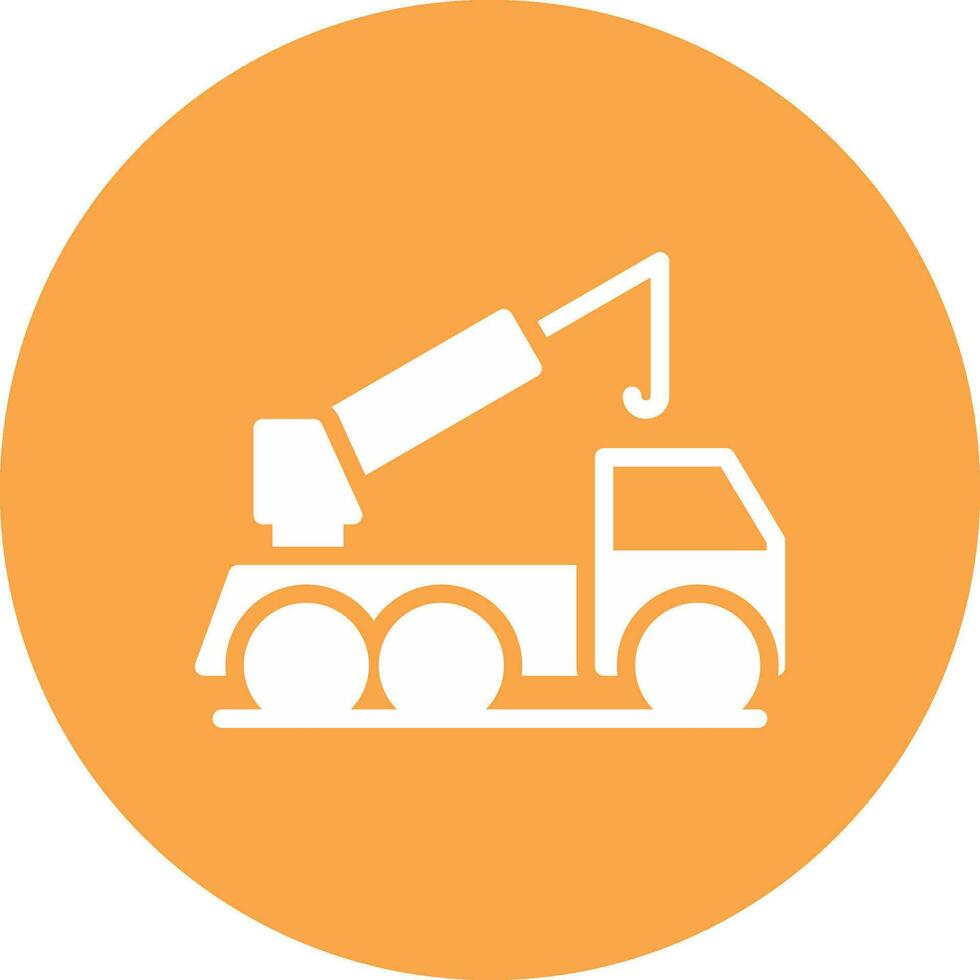 Crane Truck Creative Icon Design vector