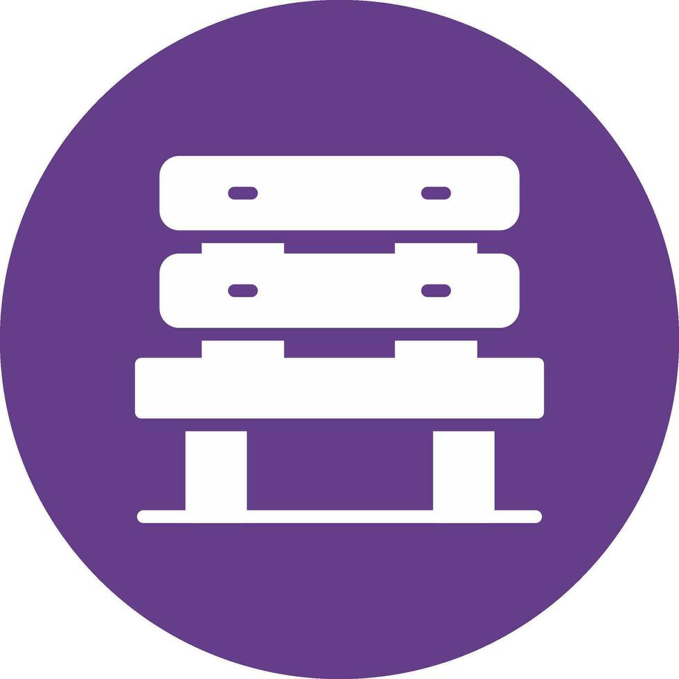 Bench Creative Icon Design vector