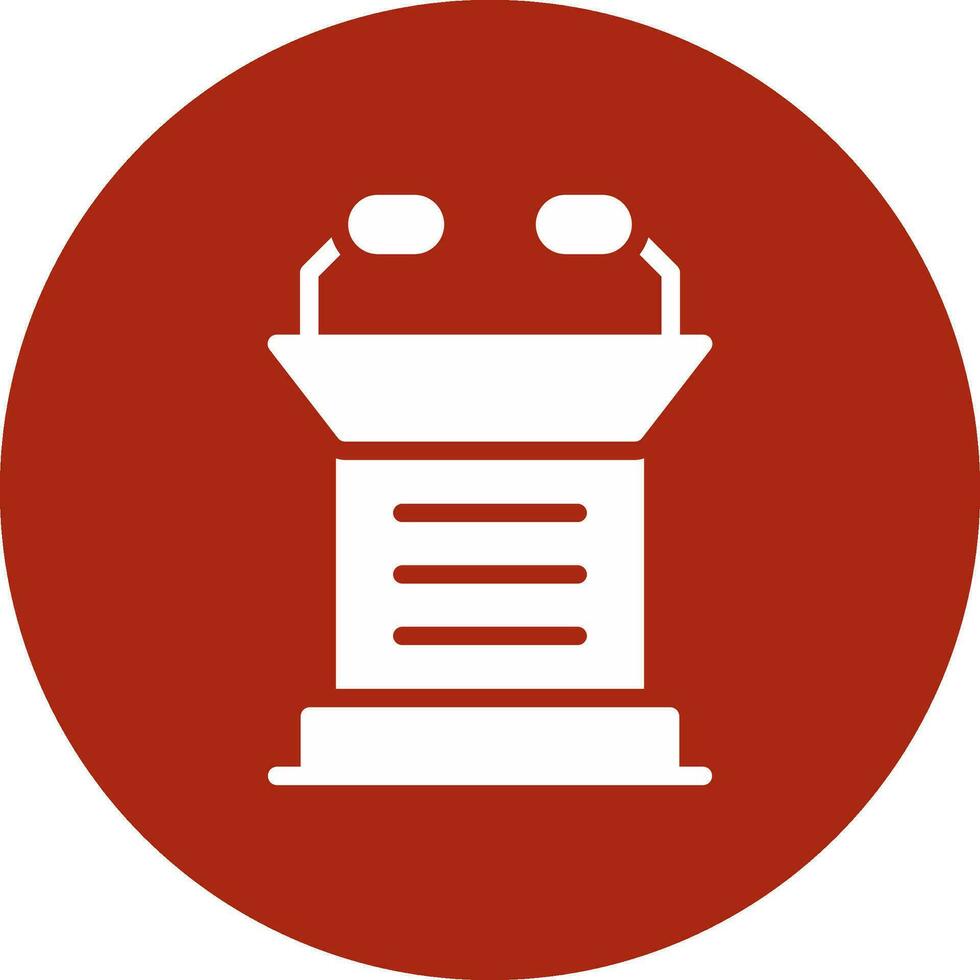 Lectern Creative Icon Design vector