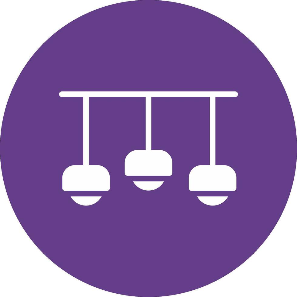 Ceiling Light Creative Icon Design vector