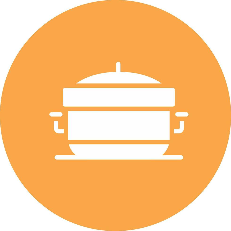 Cooking Pot Creative Icon Design vector