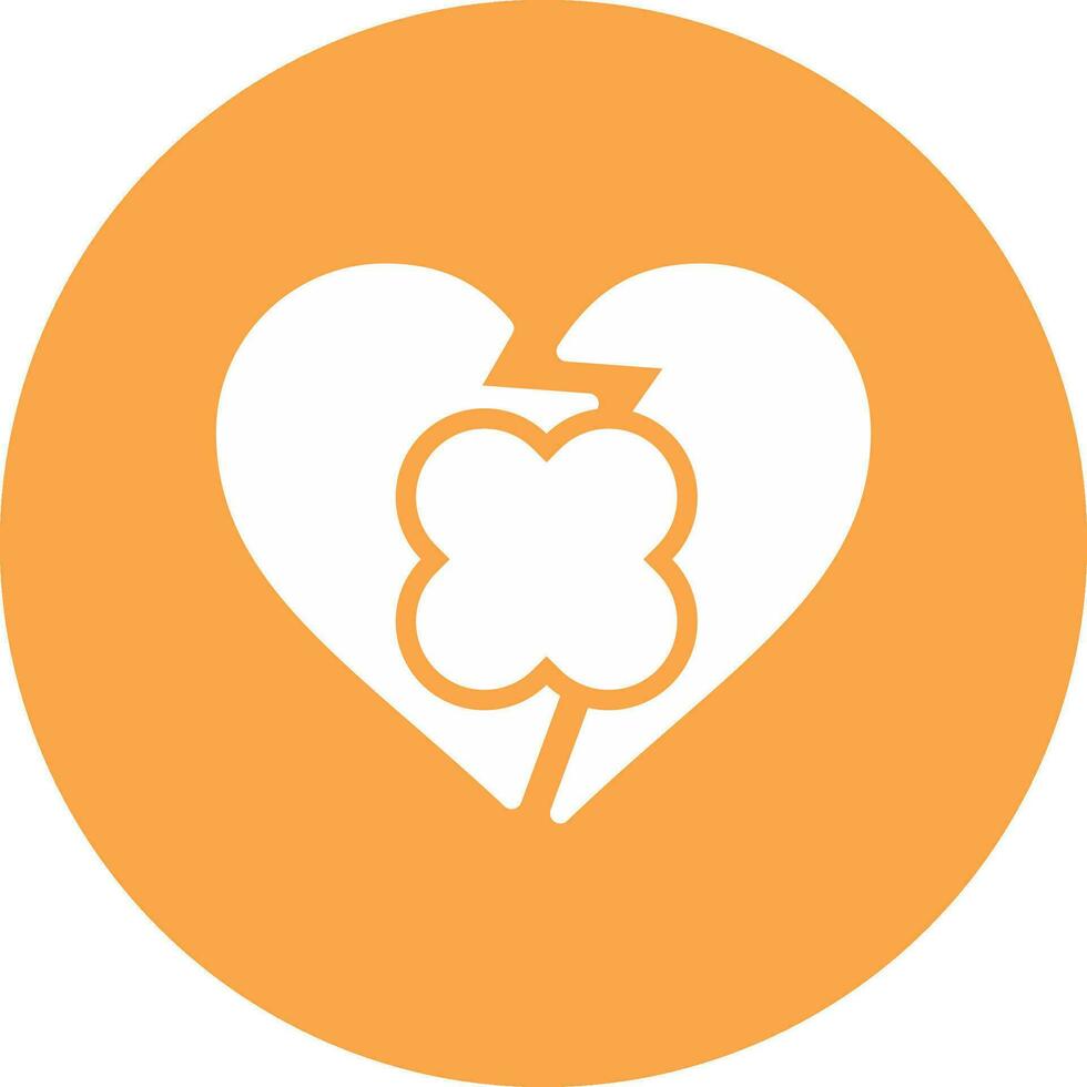 Broken Heart Creative Icon Design vector