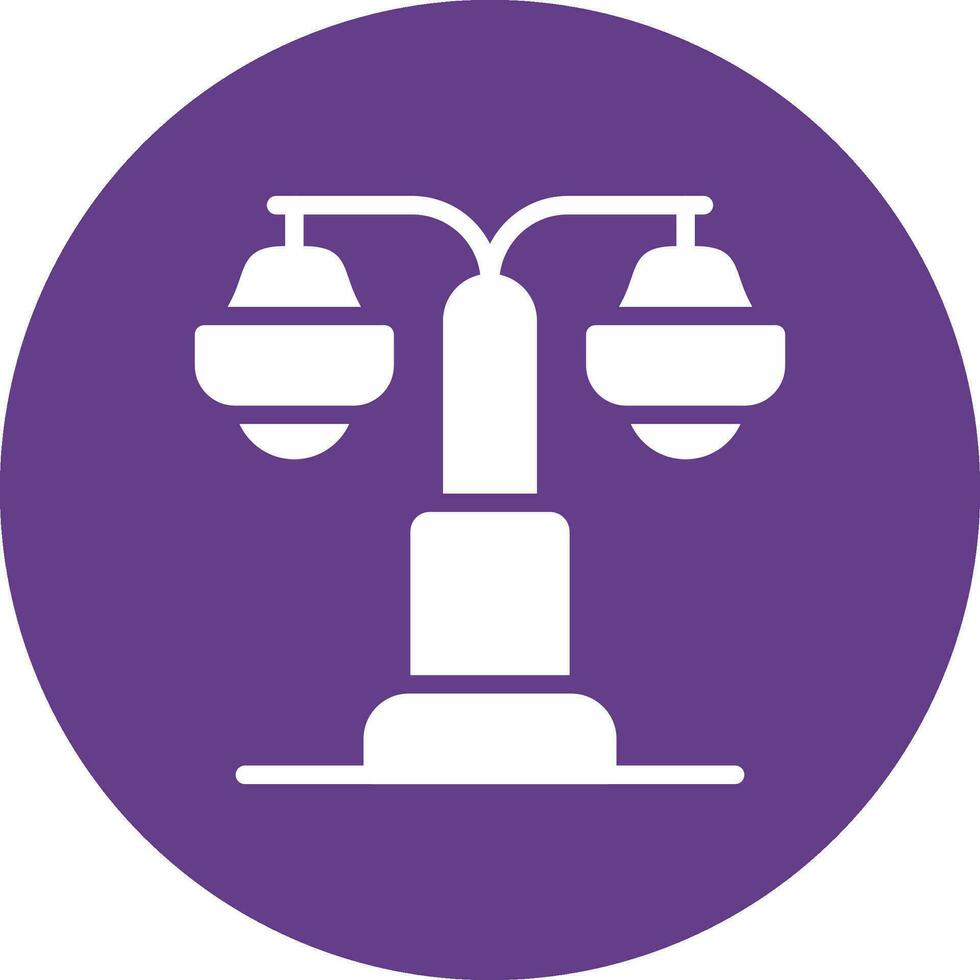 Street Lamp Creative Icon Design vector