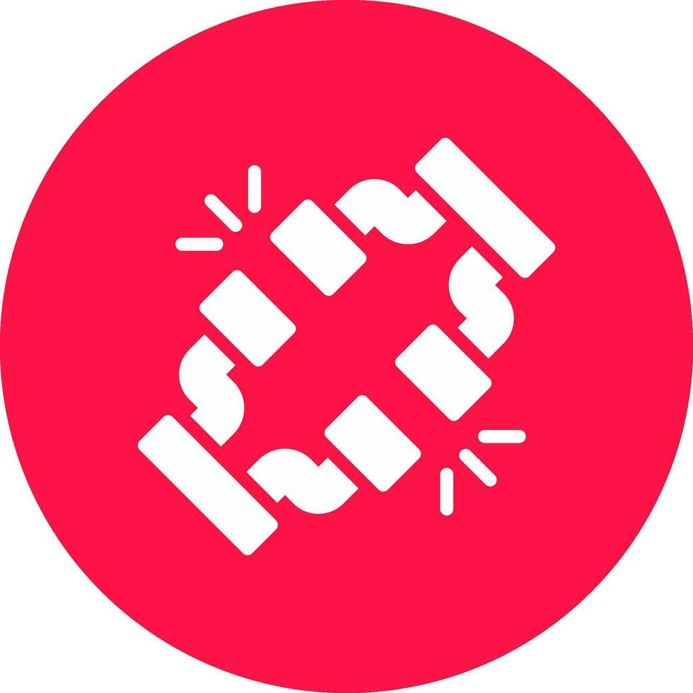 Broken Wire Creative Icon Design vector