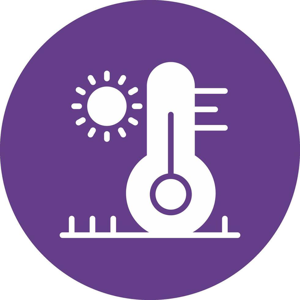High Temperature Creative Icon Design vector