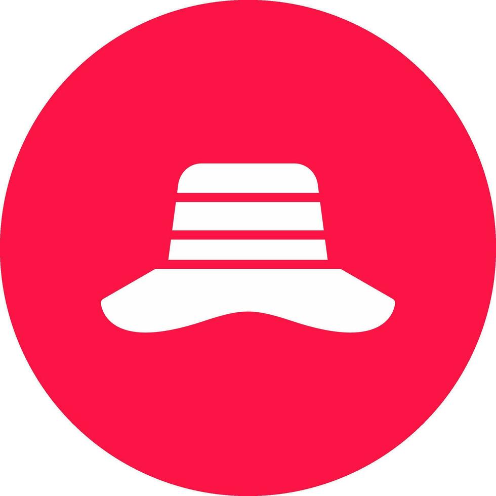 diseño de icono creativo de sombrero para el sol vector