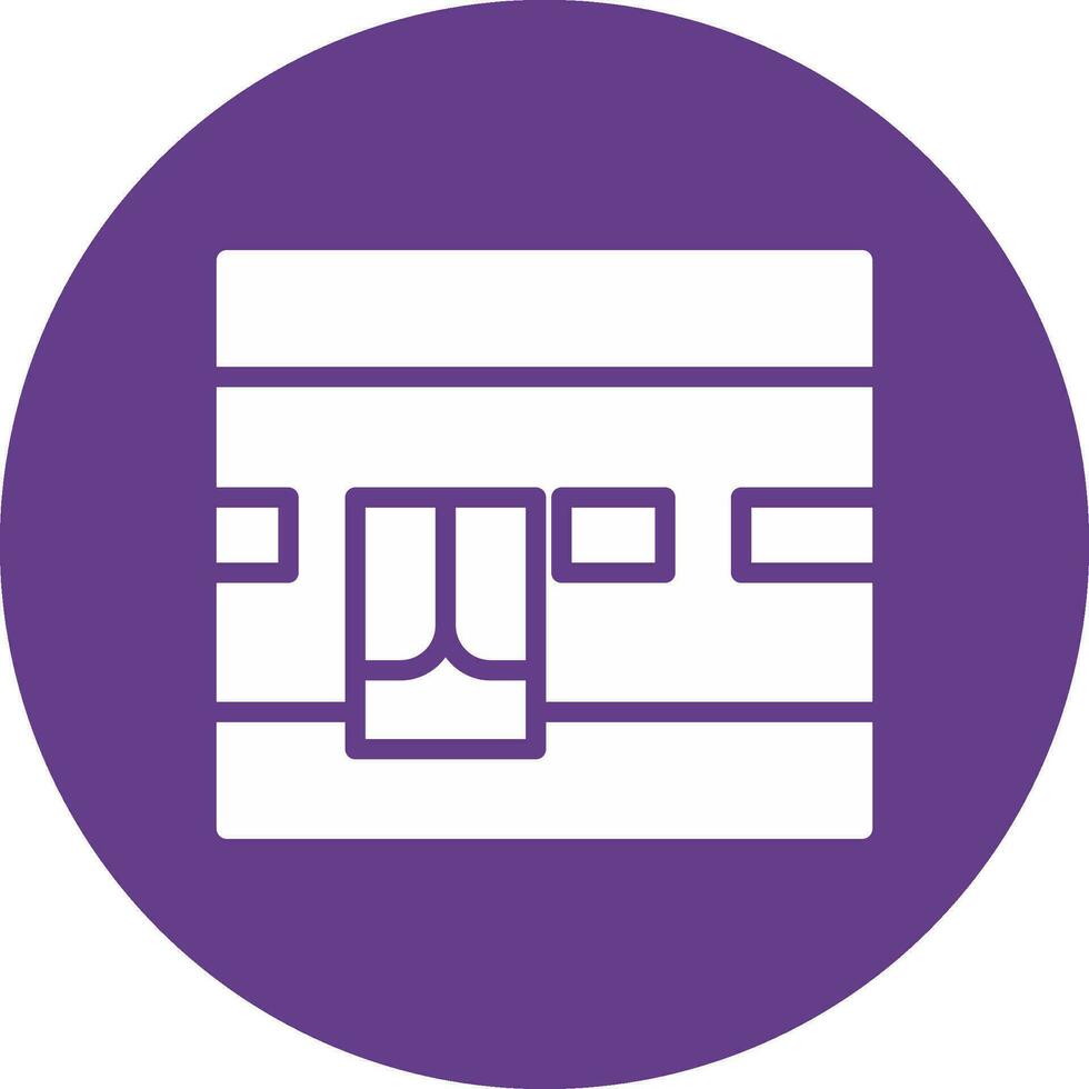 Kaaba Creative Icon Design vector