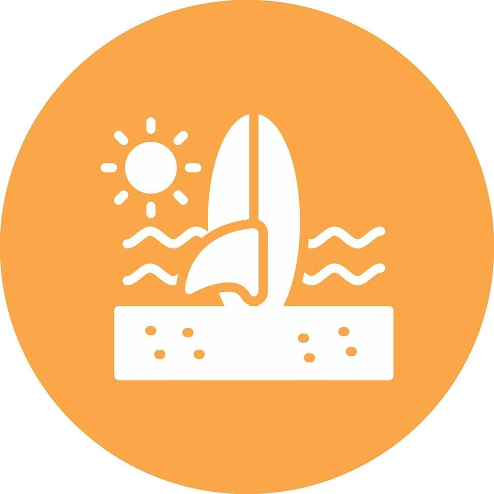 Surfboard Creative Icon Design vector