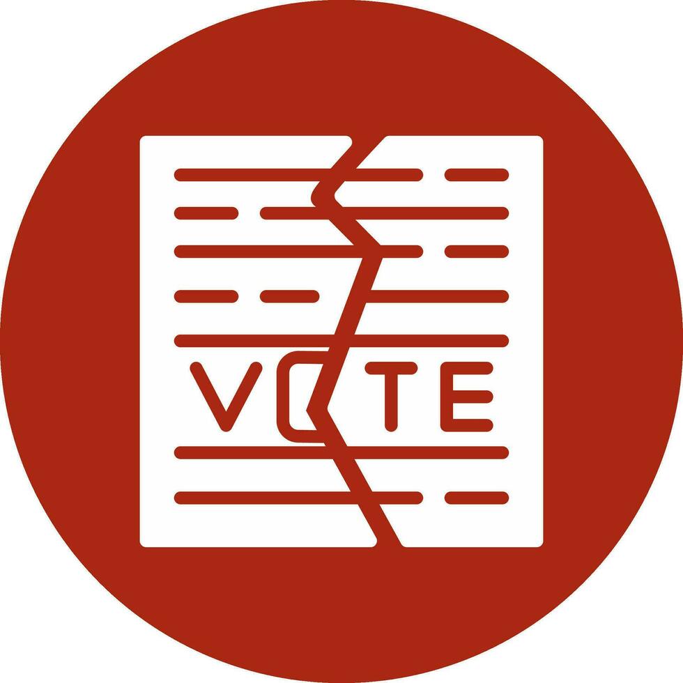Ballot Creative Icon Design vector