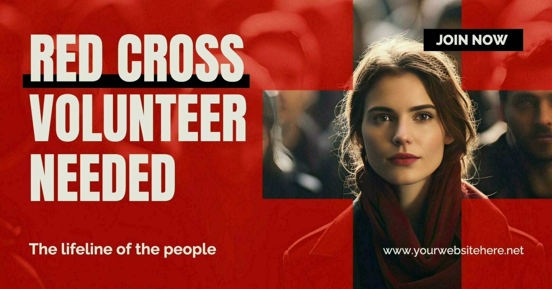 Red Cross Volunteering Facebook Ads template