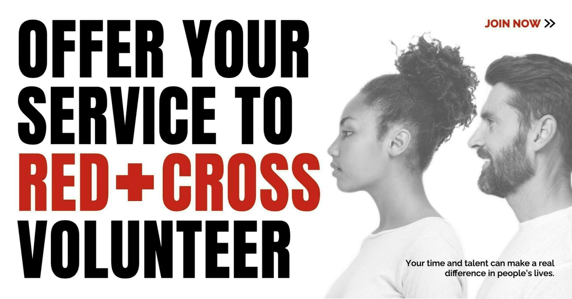 Red Cross Volunteering for Facebook Ads Template