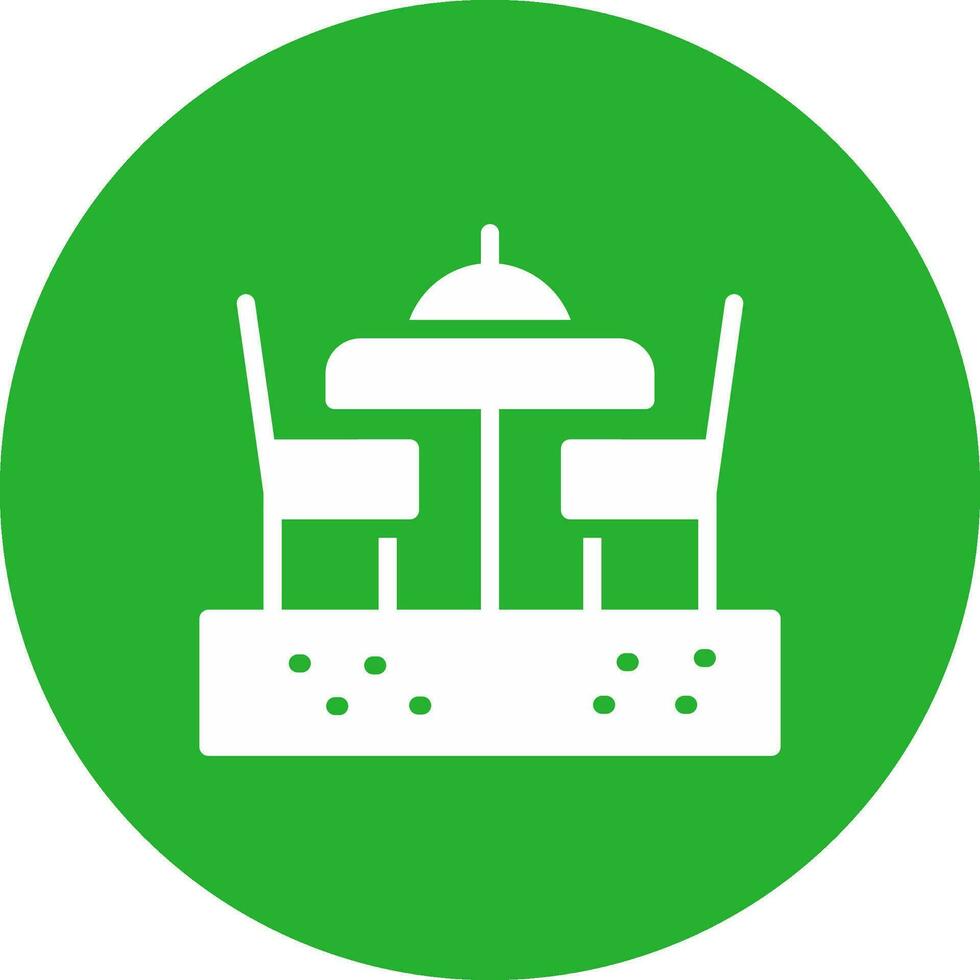 Dining Table Creative Icon Design vector