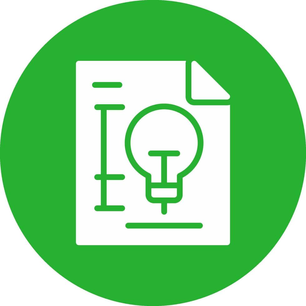 Patent Creative Icon Design vector