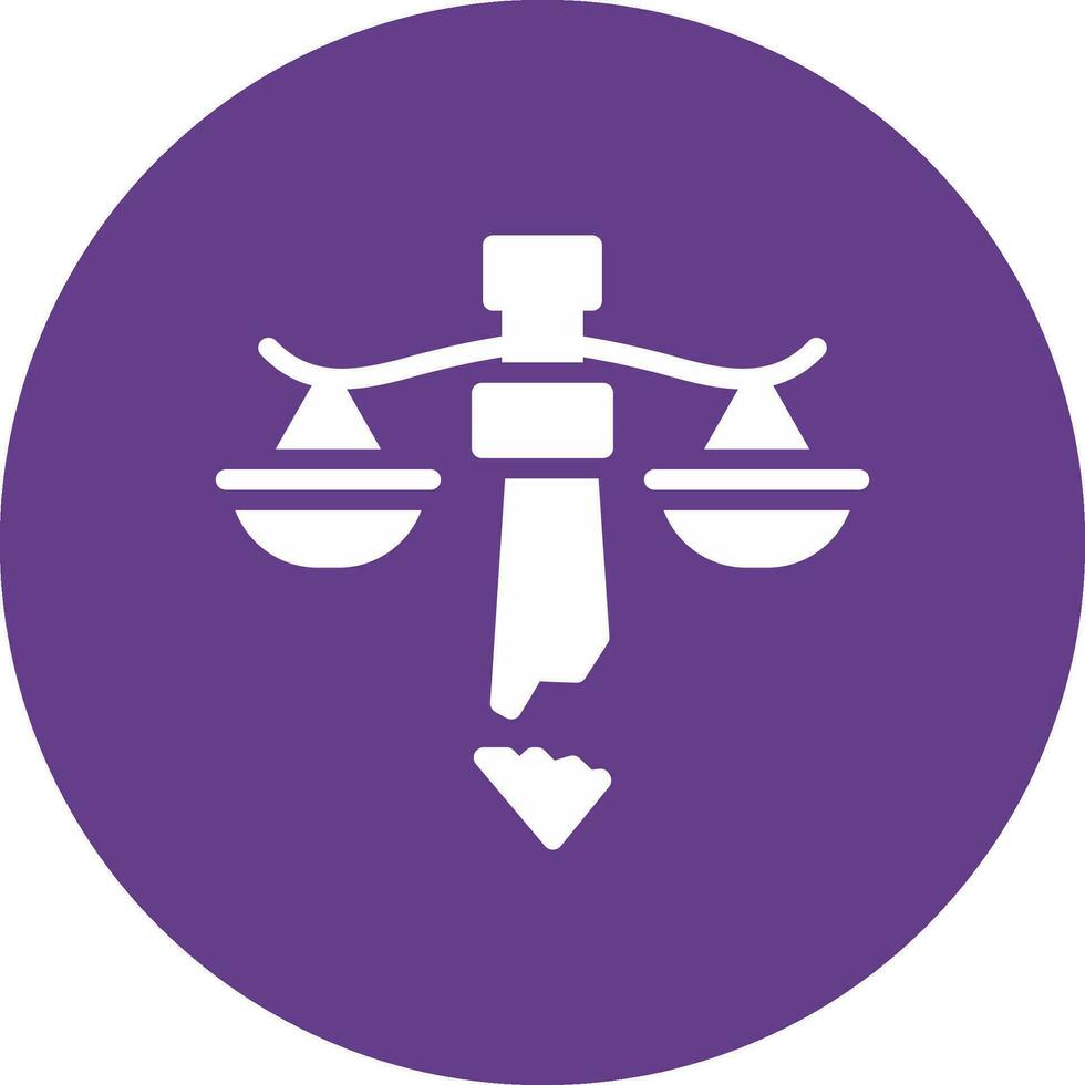 Injustice Creative Icon Design vector