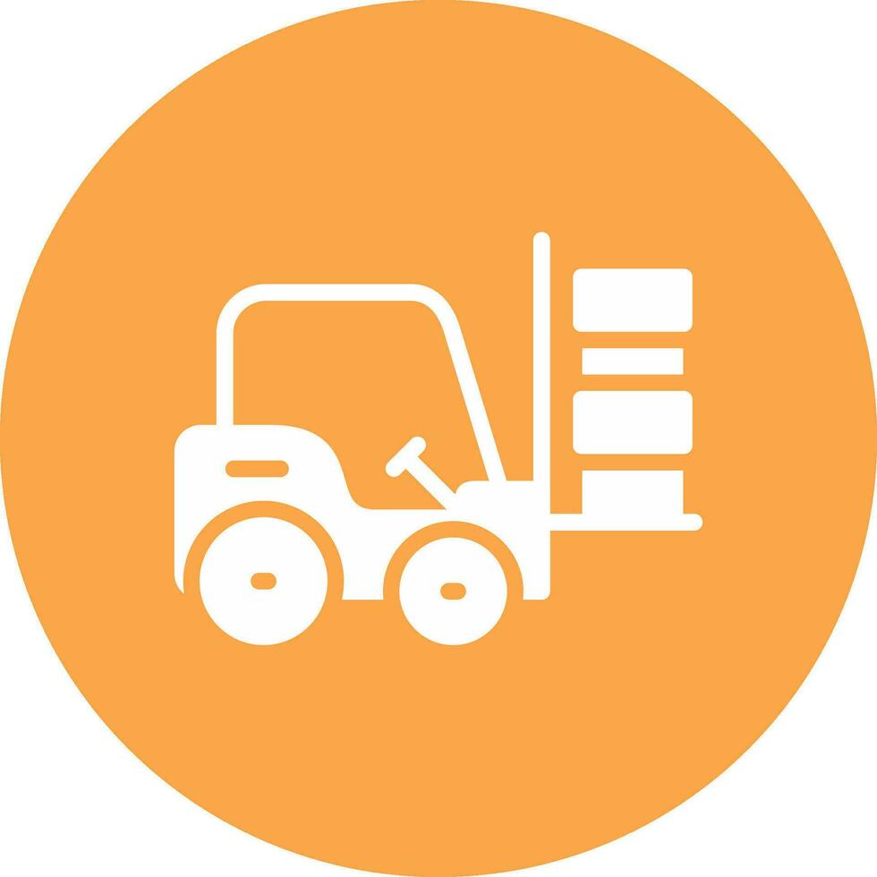 Forklift Creative Icon Design vector